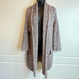 Zadig & Voltaire Mia Duster Cardigan Oversized Sweater XS Indigo/Pink Italy